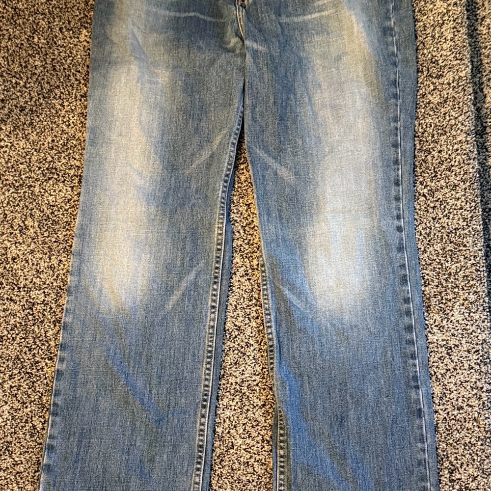 Express Women's Blue Flare Jeans